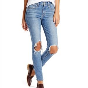 Levi’s 721 Ripped High Waist Skinny Jeans